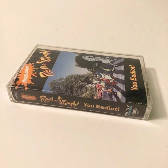 Vtg 1993 Ren And Stimpy Show You  Eediot Cassette Tape - Picture 2 of 11